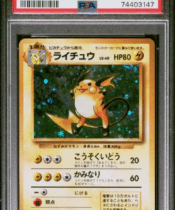 1996 POKEMON JAPANESE BASIC #26 RAICHU-HOLO PSA 9